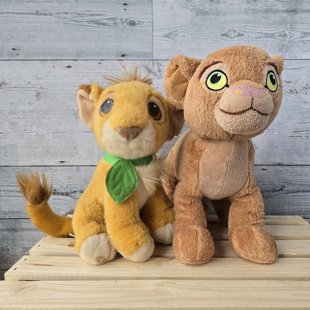 Vintage Disney Lion King Nala Simba Plush Toys 90s Retro Kids